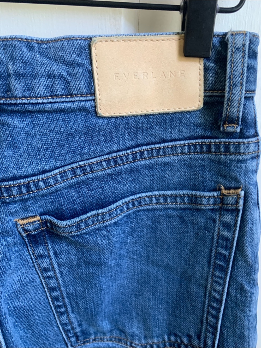 Everlane Way High Organic Cotton Straight Leg Jeans Size 25 Long - Picture 5 of 7